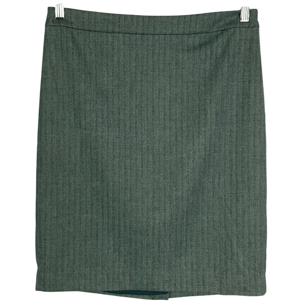 Banana Republic Factory Teal Herringbone Pencil Skirt Size 10 – Lined, NWOT